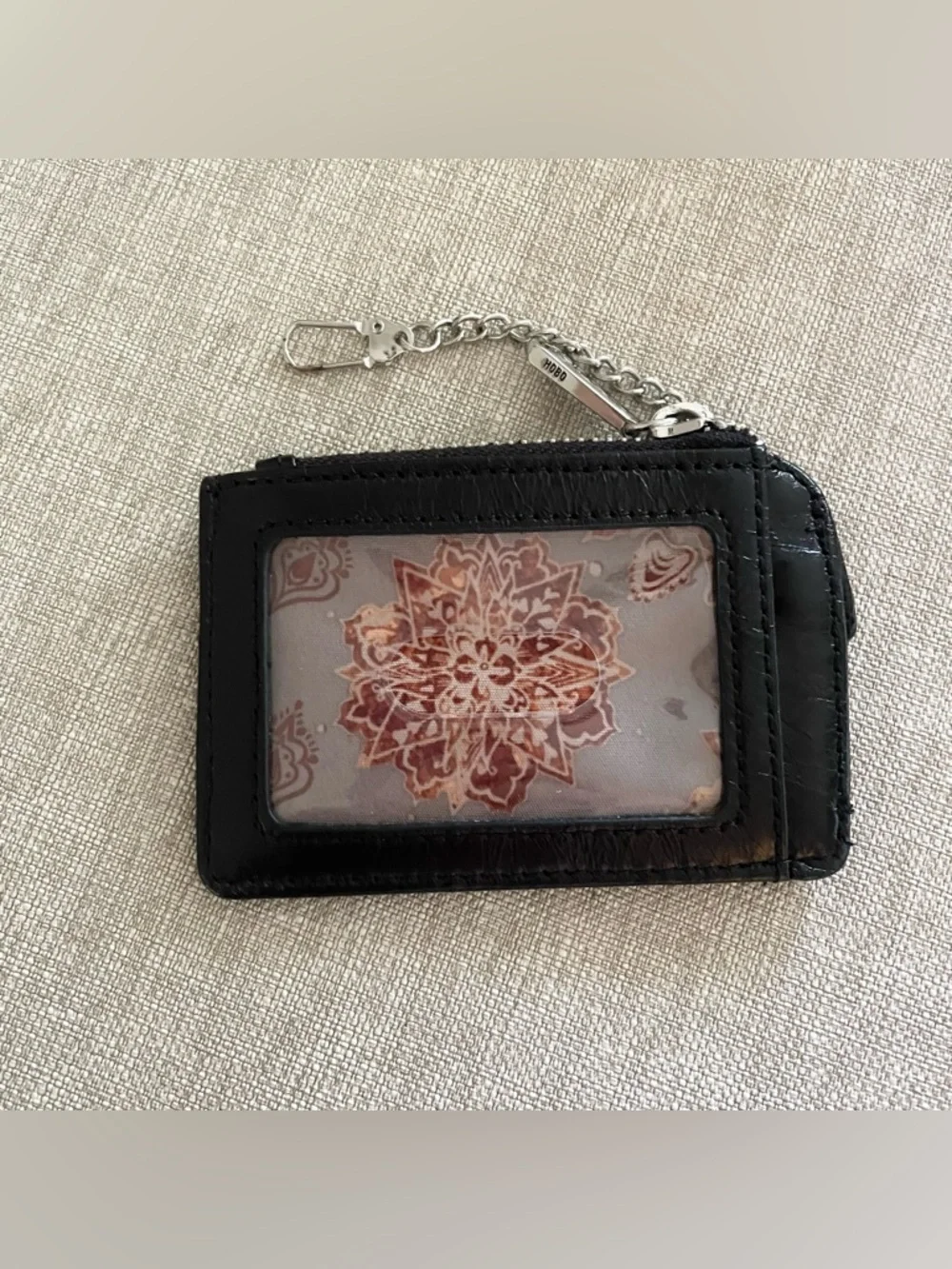 HOBO Kai Leather Zip Card/Key Holder Wallet